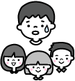 集団生活のイラスト